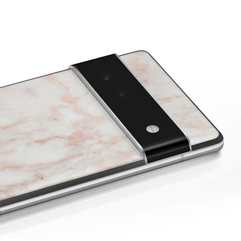 Rose Gold Marble Google Pixel 6 Pro Skin